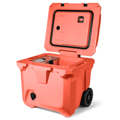 Br Tank 35-Quart Rolling Cooler | Papaya